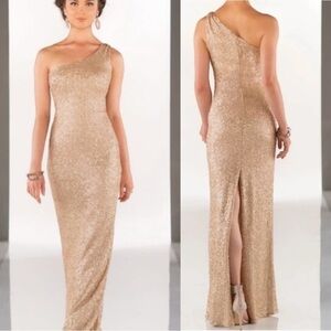 Sorella Vita One Shoulder Sequin Maxi Dress Size 8